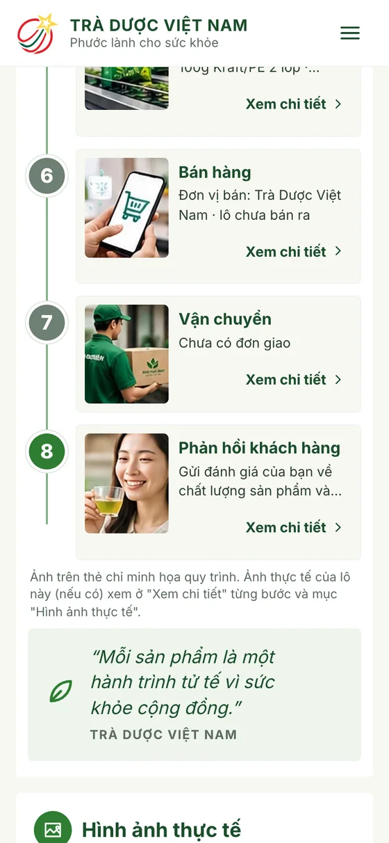Trang khách quét QR: hành trình 8 bước của lô